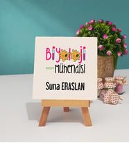 Biyoloji Mühendisi Dekoratif Taş Baskı