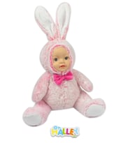 Halley Oyuncak Gerçek Bebek Yüzlü Pembe Tavşan 78332