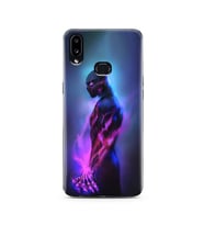Black Panter Tasarım Süper Şeffaf Silikon Telefon Kılıfı Samsung A10s