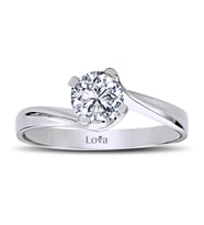 Lova F Renk 0,50 Karat Pırlanta Tektaş Yüzük - 1010054