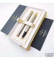 Parker IM Brushed Metal Roller Kalem + Tükenmez Kalem Set  İsme Özel Kalem  Hediyelik Kalem