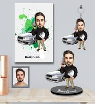 Kişiye Özel Patron Karikatürlü 3 lü Hediye Seti Bay-20
