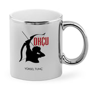 BK Gift Kişiye Özel Mesleki Okçu Krom Kupa Bardak  1