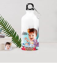 BK Gift Kişiye Özel Bebek Doğum Günü Karikatürlü Metal Suluk 500 Ml 2
