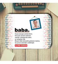 Babalar Günü Hediyesi Fotoğraflı ve İsimli Mouse Pad (STD)