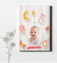 BK Gift Kişiye Özel Bebek Fotoğraflı Kanvas Tablo (50x70cm.) 1