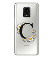 Papatya Harf Tasarım Süper Şeffaf Silikon Telefon Kılıfı Xiomai Redmi Note 9 Pro