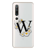 Papatya Harf Tasarım Süper Şeffaf Silikon Telefon Kılıfı Xiomai Mi10-pro W-Harfi