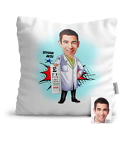 BK Gift Kişiye Özel Bay Göz Doktoru Karikatür  Yastık  1