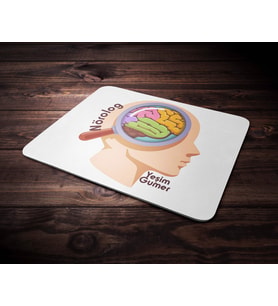 Kişiye Özel Norolog Tasarımlı Mouse Pad (Renksiz)