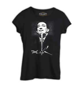 Salvador Dali Siyah Kadın Tshirt
