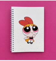 Powerpuff Girls Blossom Baskılı Spiralli A5 96 Yaprak Çizgisiz Tasarım Defter PYTKDT0129