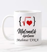 Matematik Öğretmeni  Kupa (Beyaz)