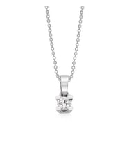 0.14 CT Pırlanta Tektaş Kolye