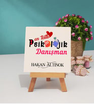Mesajlı Psikolojik Danışman Dekoratif Taş Baskı 