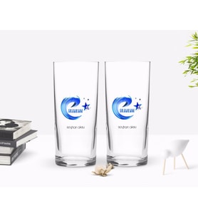 BK Gift Kişiye Özel Renkli Baskılı Erzurum Tasarımlı Turistik İkili Rakı Bardağı Seti-1 (Beyaz)