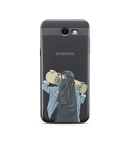 Kaykay Kız Tasarım Süper Şeffaf Silikon Telefon Kılıfı Samsung J3 Prime