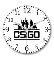 Cs Go Squad Duvar Saati Bombeli Gercek Cam