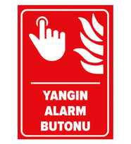 MIGNATIS - Yangın Alarm Buton Levhası - Sac Malzeme 50x70cm