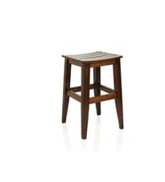 Ahşap 35 cm Tabure Ceviz ve Akça Renk (Ceviz Rengi)