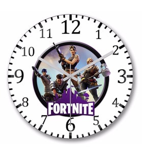 Fortnite   Battle Royale    Duvar Saati Bombeli Gercek Cam
