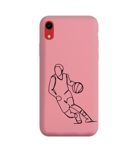 Iphone XR Çizgi Tasarımlı Pudra Lansman Telefon Kılıfı