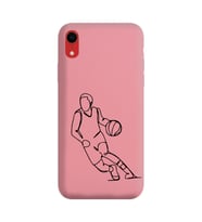 Iphone XR Çizgi Tasarımlı Pudra Lansman Telefon Kılıfı