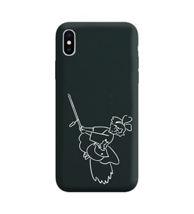 Iphone X Çizgi Tasarımlı Siyah Lansman Telefon Kılıfı