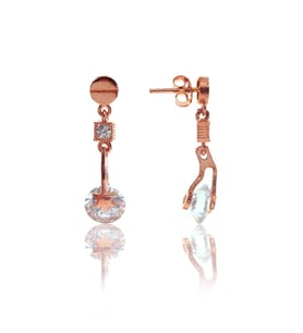 Söğütlü Silver Zirkon Taşlı Yıldız Küpe
