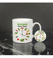 Diyetisyen Kupa Bardak ve Anahtarlık Set 002