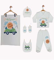 Pia Baby Gl 1901-07 İsme Özel Battaniye Zıbın Set
