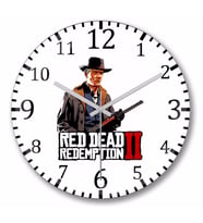 Red Dead Redemption 2 Hosea  Duvar Saati Bombeli Gercek Cam