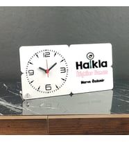 Halkla İlişkiler Uzmanı Ahşap Masa Saati