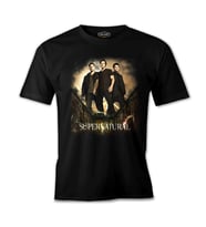 Supernatural Siyah Erkek Tshirt