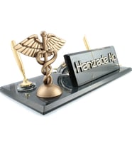 Masa İsimliği Doktor Eczacı Medikal Biblolu Kabartma