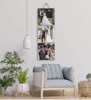 Kisiye Özel 3 Fotografli Askili 70X20 Cm Tablo Duvar Dekorasyonu