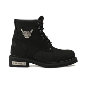 Harley Davidson Siyah Kadın Botu 025G100109-Black-Nubuk