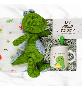 Baby Dino Dinazorlu Bebek Hediye Kutusu (Model 1)