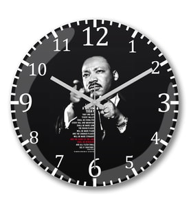 I Have A Dream Today Duvar Saati Bombeli Gercek Cam
