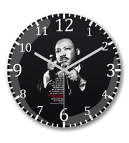 I Have A Dream Today Duvar Saati Bombeli Gercek Cam