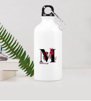 BK Gift Kişiye Özel M Baş Harf Ve İsimli Metal Suluk 500 Ml