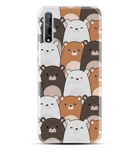Kılıfland Huawei P Smart S Kılıf Silikon Resimli Kapak Pretty Bears Stok 1180