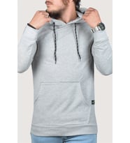 Erkek Kapüşonlu Uzun Kollu Kanguru Cepli Sweatshirt 9Y-5200178-007 Gri