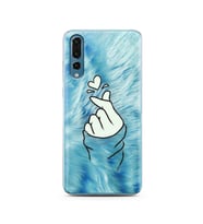 Parmak Tasarım Süper Şeffaf Silikon Telefon Kılıfı Huawei P20 Pro 
