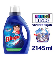Bingo Sıvı Deterjan Renkli Beyaz 2145 Ml 33 Yıkama