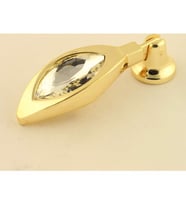 Gürçay Kalp Taşlı Kulp Altın (2 Adet) (Gold)