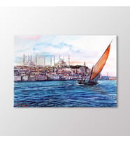 Arty Tablo Suluboya, İstanbul Manzarası Tablo (Karışık)
