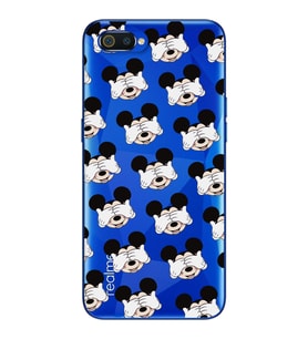 Mickey Tasarımlı Süper Şeffaf Silikon Telefon Kılıfı Oppo Realmi C2