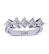 Lova D Renk 0,95 Karat Pırlanta Beştaş Yüzük - 1020181