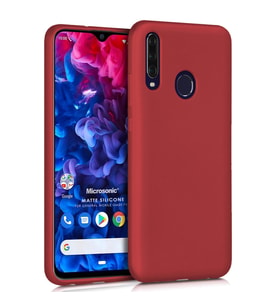 Microsonic Matte Silicone General Mobile GM 20 Pro Kılıf Kırmızı
